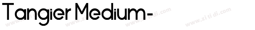 Tangier Medium字体转换